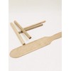 Crêpes-Set (2 Verteiler und 1 Pfannenwender) aus Holz, hergestellt im Jura