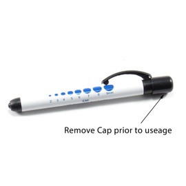 EMI Nurse Quick Light Pupil Gauge Medical Reusable Penlight - White