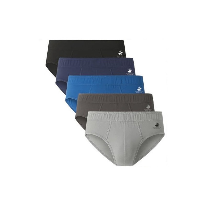 Beverly Hills Polo Club - Men’s 5 Pack Low-Rise Briefs,