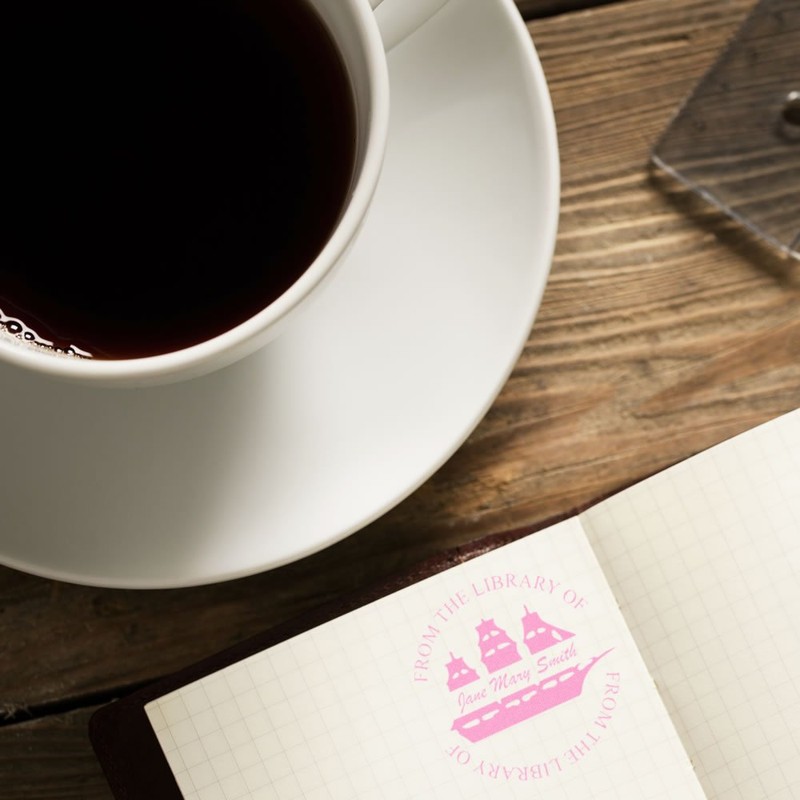 Acorn Sales Set Sail Library Rubber Stamp