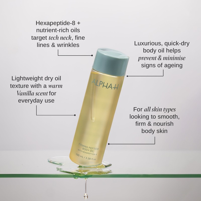 Alpha-H Firming Peptide Body Oil with Hexapeptide-8 100ml