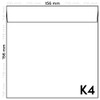 Netuno 25 Envelopes Pearlescent White Square 156 x 156 mm