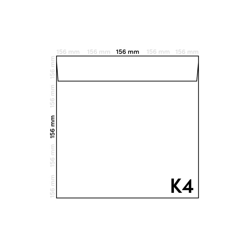 Netuno 25 Envelopes Pearlescent White Square 156 x 156 mm