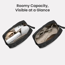 tomtoc 360 Protective Puffy Laptop Sleeve Set for 14-inch MacBook Pro M4/M3/M2/M1 Pro/Max A3112 A3401 A3185 A2992 A2918 A2779, Quilted Soft Puffer MacBook Bag with Tech Pouch for 13.8 Surface Laptop 7