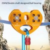 Ropeway Double Shaft Double Pulley Outdoor High Altitude Traverse Carriage