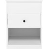Furinno Jensen Lift Top Nightstand, Solid White