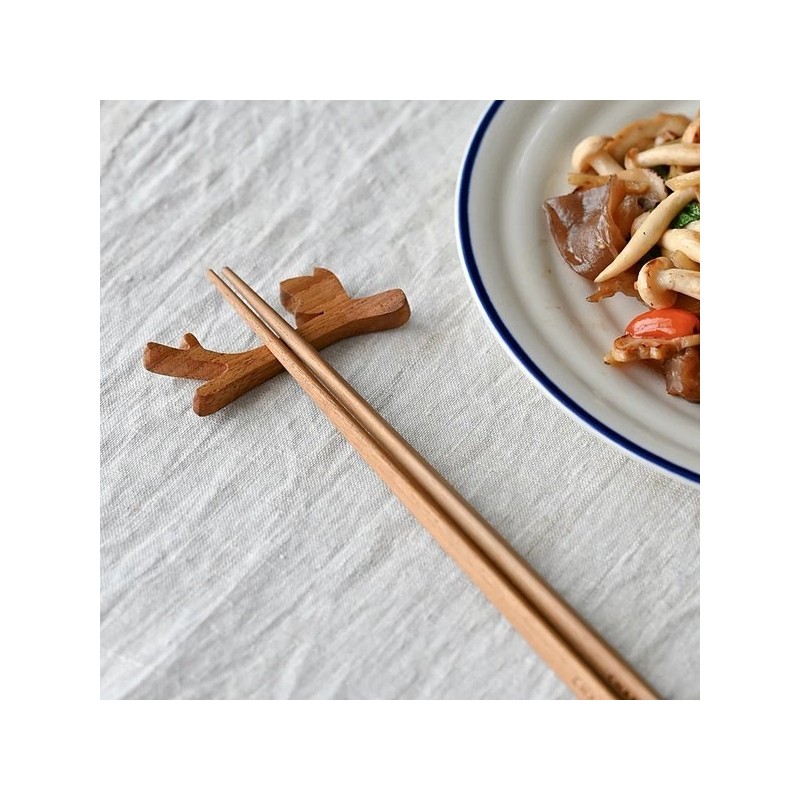 (Chabatree) Chabatree Teak Wood Chopstick Rest Set of 2 /
