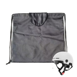 Helmet Storage Bag, Helmet Carry Drawstring Bag, Safety Hard Hat Backpack, Waterproof Basketball Organizer for Hiking Travel Camping Cycling Running