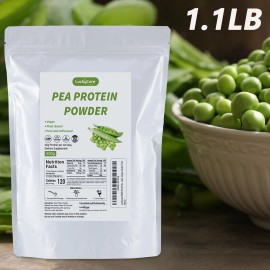 Luckycare 1.1LB Organic Pure Pea Protein Powder Gluten-Free/Un