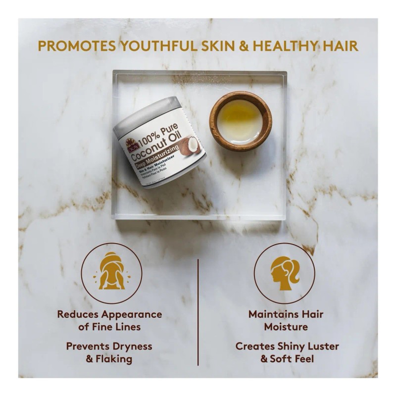 Okay Aceite De Coco Puro 100% - Cabello, Piel, Masaje