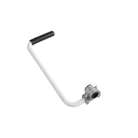 Ergonomic eater handle extension back saver. Altitude craft weedwacker handle for lawn care, landscaping, easy to mow the lawn (black & white)