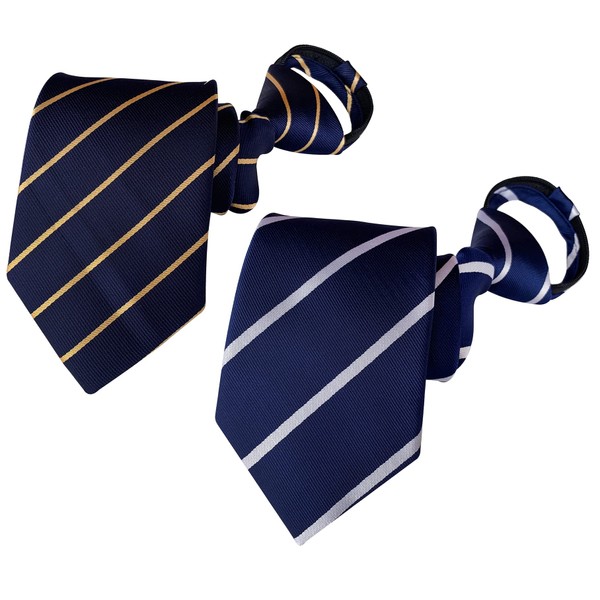 Lovacely - Corbatas con cierre para hombre, 3.15 pulgadas, clásica,