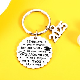 TI-EDC 2025 Graduation Gifts, Class of 2025 Christmas Gifts Bulk, 2025 Graduation Gift for High School College University, Nurse Gifts for Women, College Gifts for Girls Boys, Senior 2025 Keychain