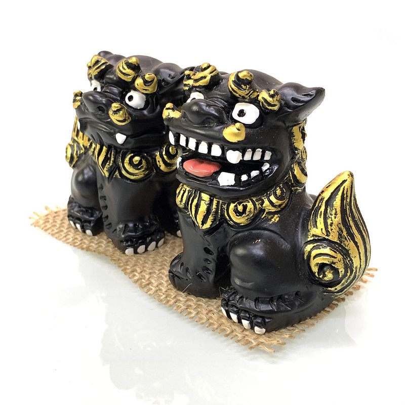 Okinawa Souvenir Lion Head Figurine Mini Pair for Entrance Rakuten