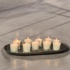 Stonebriar 48 Pack Unscented Long Burning Clear Glass Ivory Wax