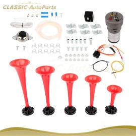 5 Trumpet Dukes of Hazzard General Lee Dixie Musical Air Horn with Compressor