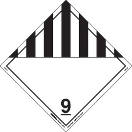 Labelmaster Z-PL19 Miscellaneous Dangerous Goods Hazmat Placard, Worded, Tagboard (Pack of 25)