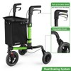 Ambliss 3 Wheel Walkers for Seniors, Lightweight Foldable Aluminum Three