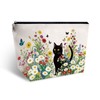 EoffIvan Cat Makeup Bag Cat Gifts For Women Cosmetic Bags
