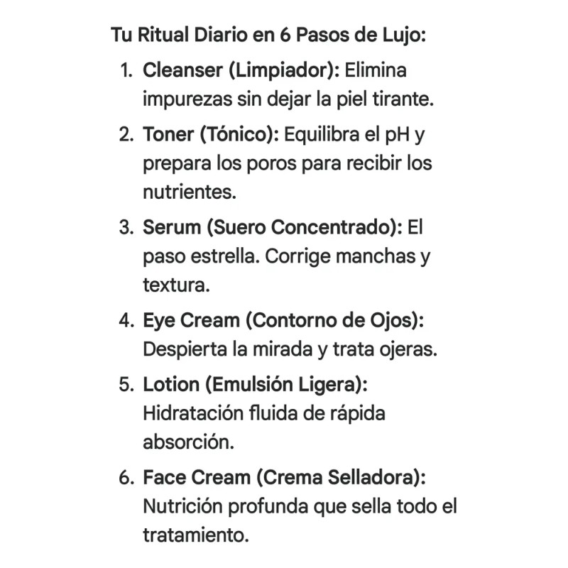 Kit Skincare Coreano 6 Pasos Glow Ácido Hialurónico Vogirlog