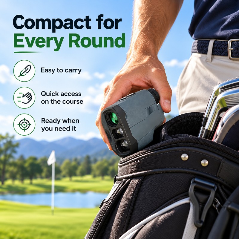 Golf Laser Rangefinder with Slope Measurement – 650M/1000M Distance Finder