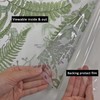 Flortlias Botanical Leaf Privacy Window Sticker, Removable Static Cling Double-Sided