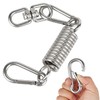 Aoligei Spring Hanging Chair, Spring Stainless Steel with 2 Carabiners,