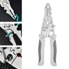 Milageto Multipurpose Wire Strippers Cable Crimper Carbon Steel Easy to