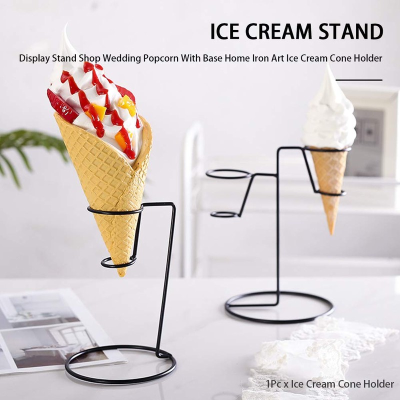 Anwangda Ice Cream Cone Holder Iron Art - Ice Cream