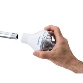 Shower Filter :: High Output :: with advanced Carbon Free Technology Uses 100% KDF-55 Material (8 oz.) to Safely Remove Chlorine & Other Contaminants Hot or Cold by QwenchPure