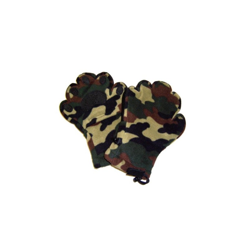 Bear Hands Fleece Mittens - Kids Camo