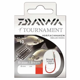 Daiwa Tournament Snelled Bream Hooks 70cm 10pcs., Size 12