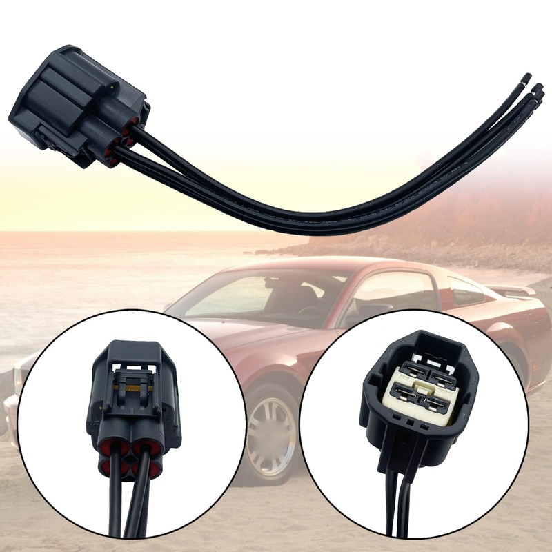 Engine Radiator Cooling Fan Wiring Harness Side Connector Plug Compatible