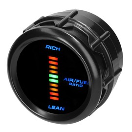 MOCNT Car Air Fuel Ratio Indicator 2 Inch 52 mm Air Fuel Ratio Indicator Blue Light Digital Display Air Fuel Ratio Meter Fuel Indicator Gas Meter Smoke Len