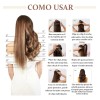 Extensiones De Cabello Ondulado Natural Clip Cortinas 7 Pzas