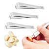 COKSDUPID 3PCS Stainless Steel Garlic Peeler - Garlic Peeler Clips