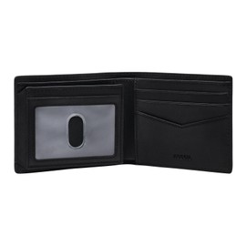 Fossil Everett Men's Wallet Leather Bifold Black 4.5" L x 1" W x 3.5" H ML4397001, black