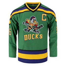 Youth Mighty Ducks Movie Shirts Ice Hockey Jersey