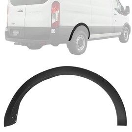 Embellecedor para puerta lateral trasera derecha del pasajero, cubierta de panel de arco de rueda para 2015-2023 Transit 150 250 350, [duradero y resistente] Moldura de guardabarros de rueda