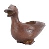 Duck Shaped Planter Resin Waterproof Decorative Animal Flower Pot for