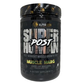 Alpha Lion Super Human Post 25 Servings Muscle Marg Flavor Healthcare Supplement