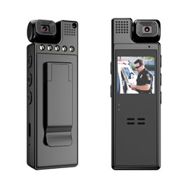 HYCENCY Small Camera without WLAN 1080P Body Cam Body Camera Surveillance Camera Body Cam Video Camera with Motion Detection Night Vision 64G SD Card Recording for Indoor Outdoor Surveillance