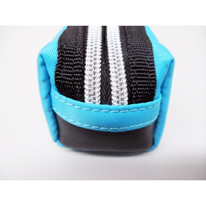 reimei藤井 Pencil Case Double Zipper , safety pink