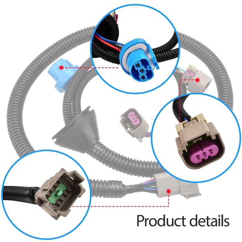 Headlight Harness Compatible with Peterbilt 386 2005-2015, 387 1999-2010, 382