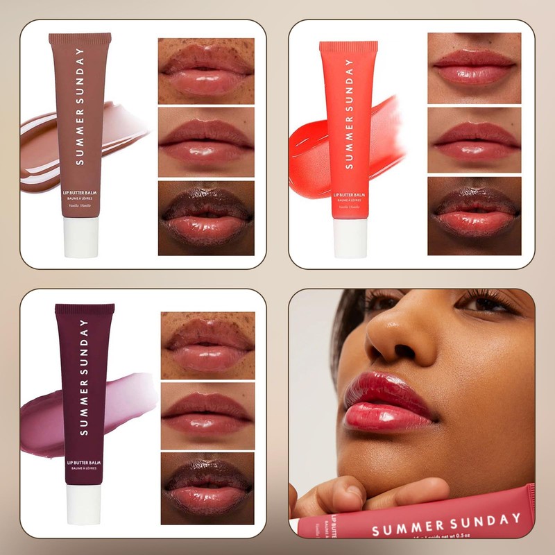 MADGININE 6PCS Lip Butter Balm Lip Balm Vanilla,Mini Lip Balm