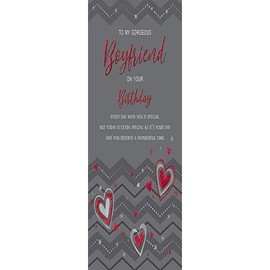 Regal Publishing Modern Birthday Card Boyfriend - 9 x 6 inches, C80753