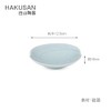 Hakusan Toki Toki Shallow Bowl, Small, Blue-white Glaze, Approx. φ4.9