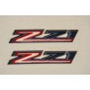 OEM 2pcs Black Red 2019-2023 Chevy Silverado Z71 Emblem Fender