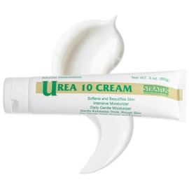 STRATUS PHARMACEUTICALS Urea 10% Cream with Vitamin E for Very Dry, Rough and Scaly Skin, Moisturizer for Hands, Feet, Elbows and Knees Inc, 3 oz