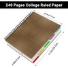 Yarotm A4 Notebook with Dividers - Spiral Bound Notepad A4